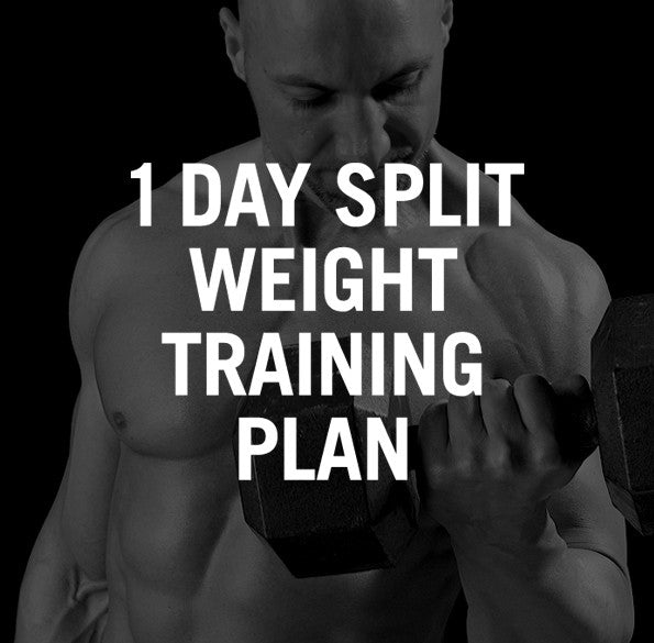 1 day best sale split workout