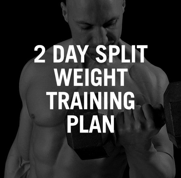 2 day deals split workout